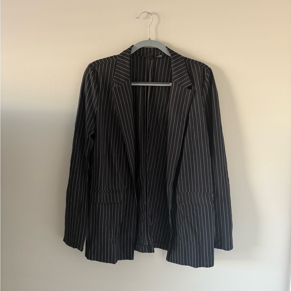 Have Black and White Striped Blazer